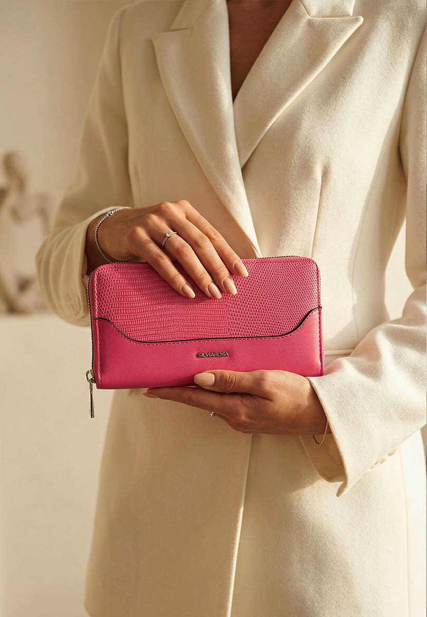 Portefeuille femme rose Silvia Rosa 3047