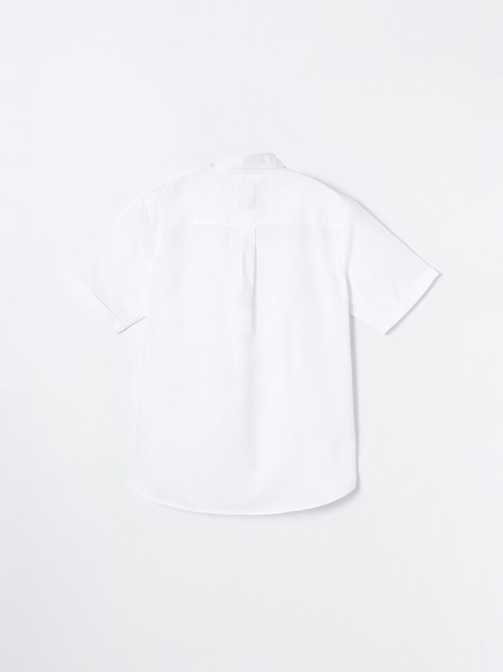 Camisa Oxford de manga curta - Branca
