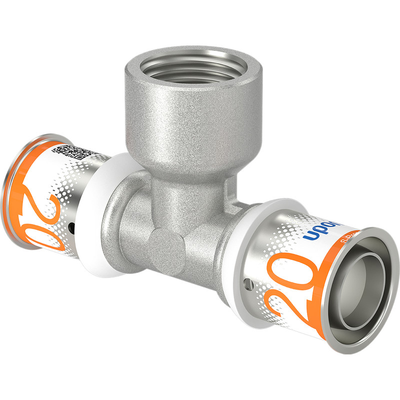 Uponor S-Press Plus pers T-stuk schroefbus 20x1/2