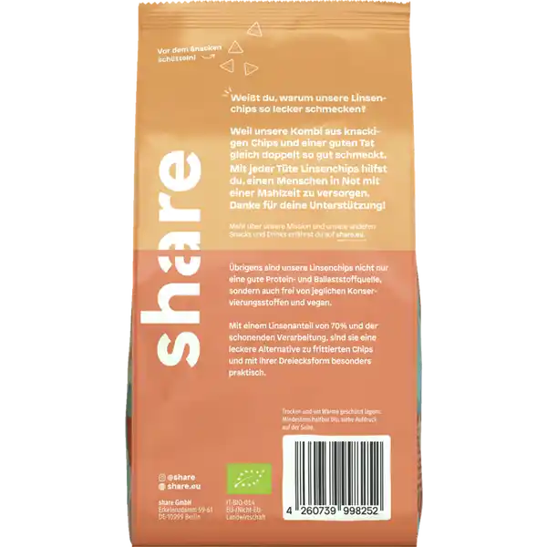 Bio Linsenchips gesalzen