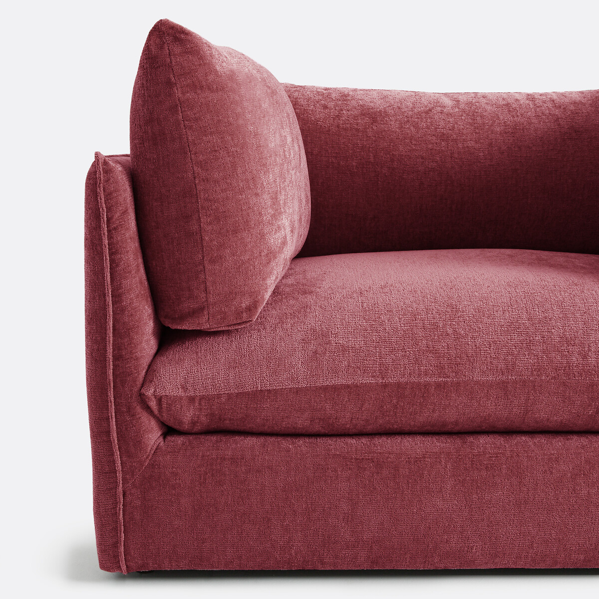 LA REDOUTE INTERIEURS<br>Sofá de 3 lugares em veludo texturizado espesso, Malo