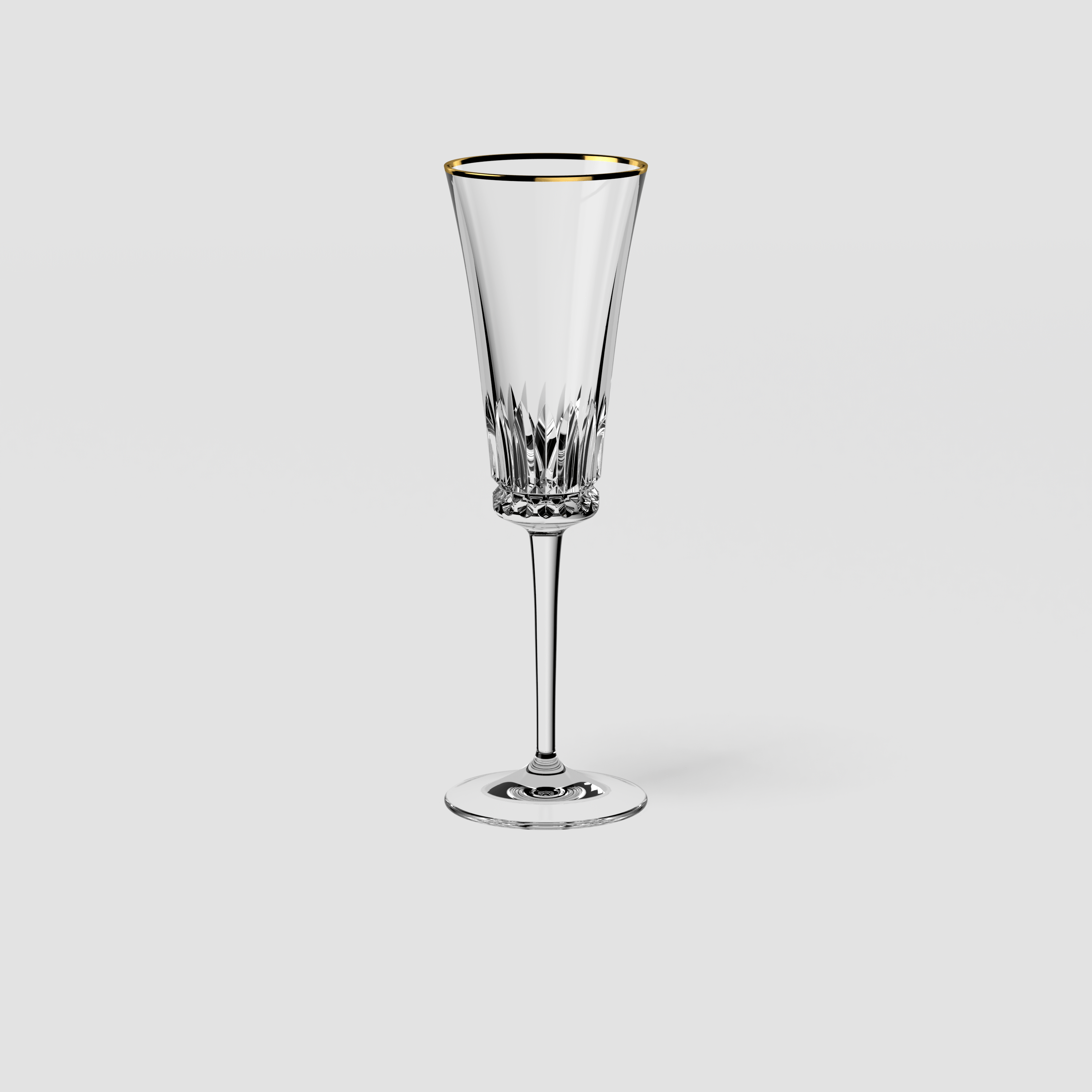 Grand Royal Champagne glass Clear, 4.1 oz, crystal glass
