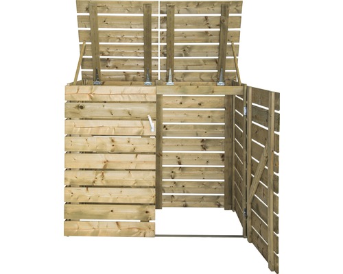 Vitus 2-baks opbergbox, 141 x 81 x 120 cm, drukbehandeld