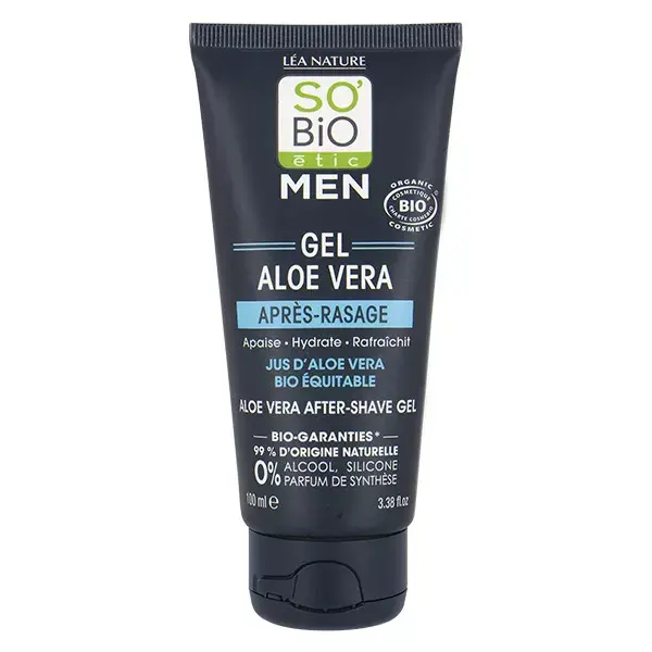 So'Bio Étic Gel Pós-Barba Masculino com Suco de Aloe Vera Orgânico 100ml