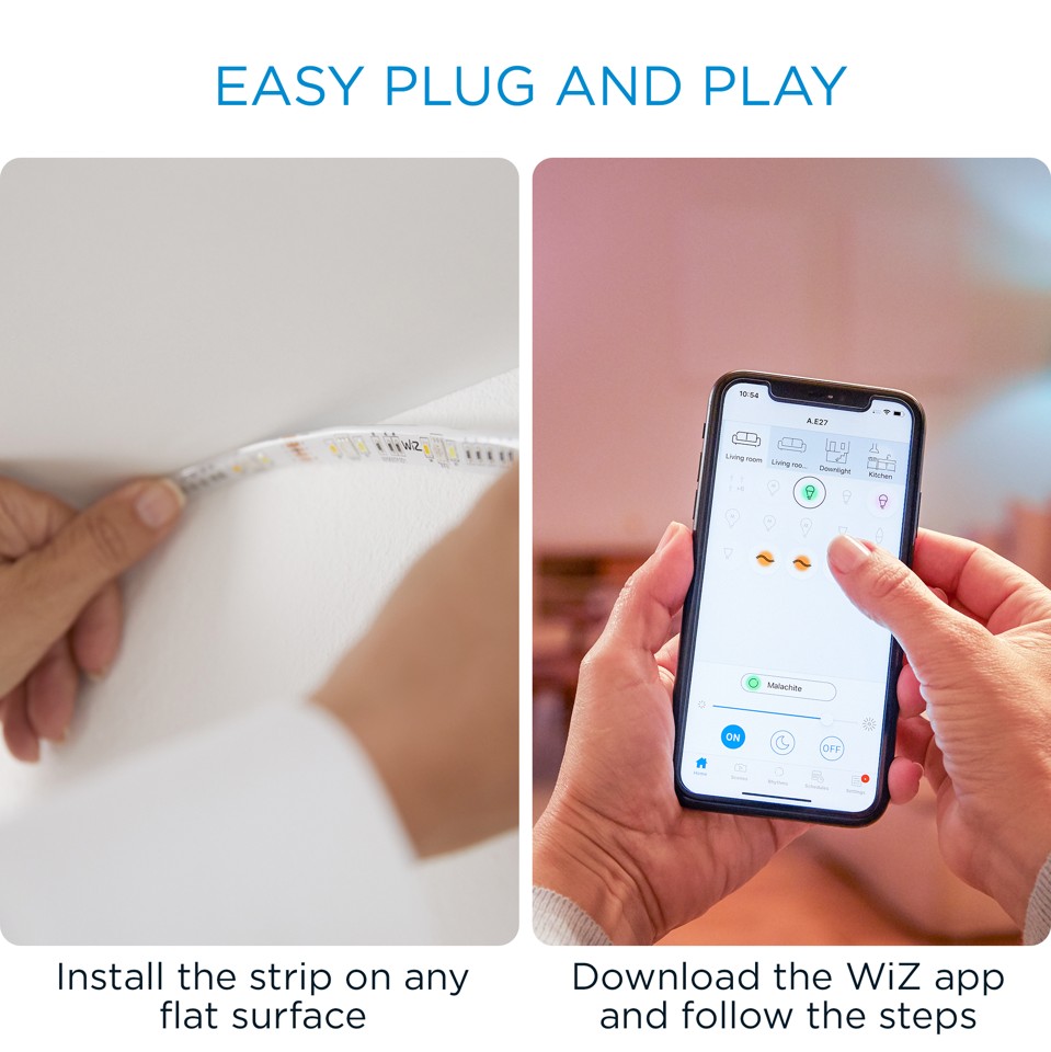 WiZ - Wi-Fi LED Strip 1M 880lm Forlængelse EU