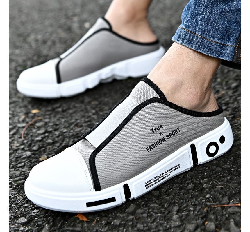 Tanzanite - Belettering Sneaker Mules