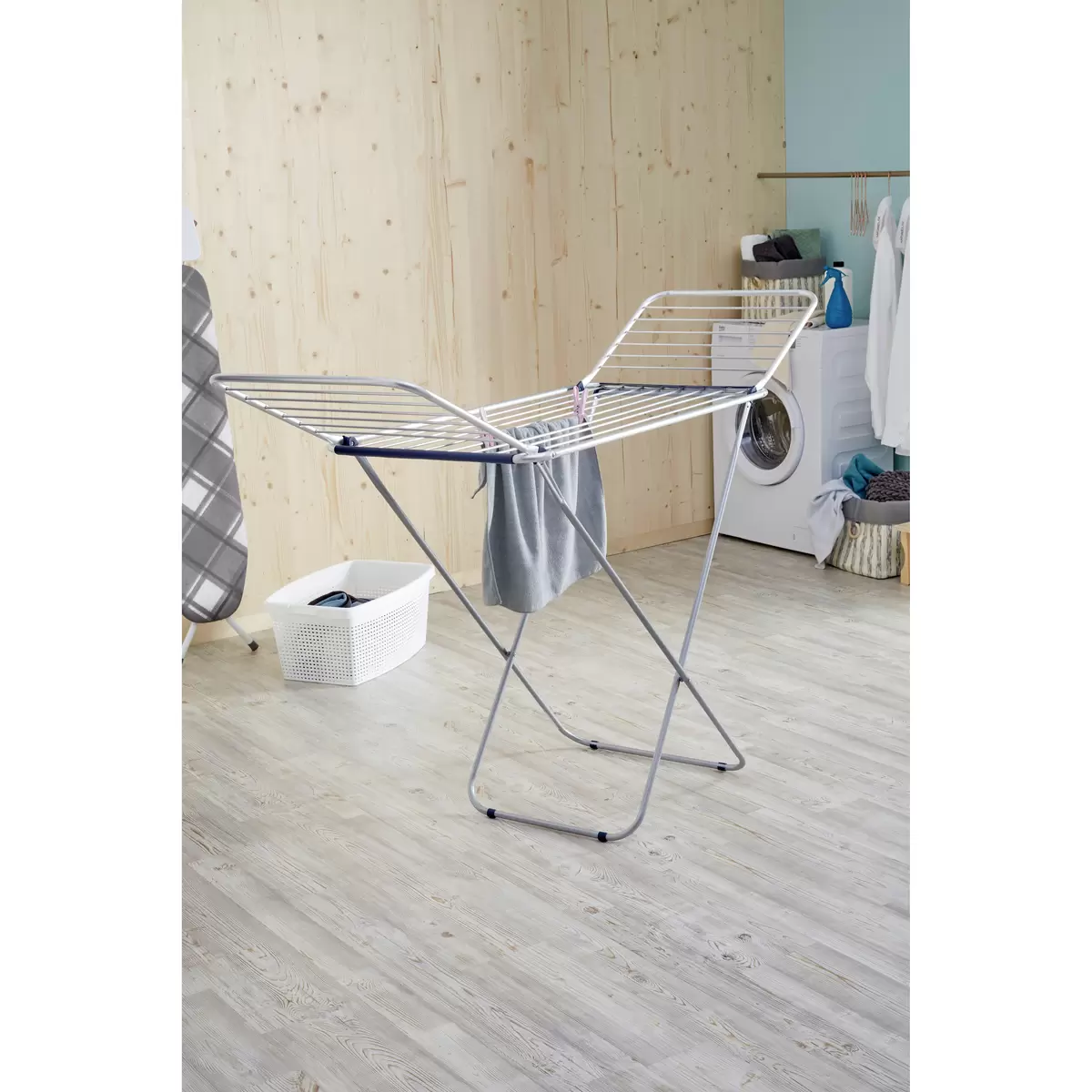 Standtrockner Homezone dunkelblau,weiss