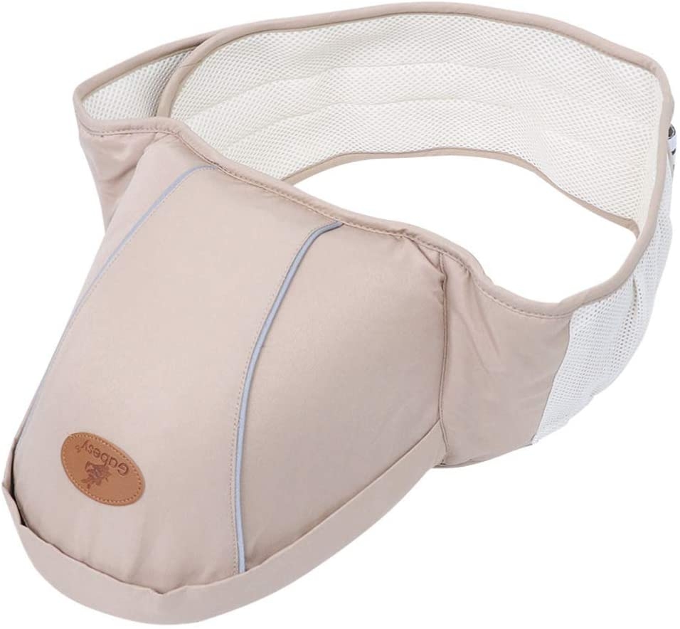 Baby Hüftsitz Ergonomische Hüfttrage Tragesystem mit Netztasche (4-15 kg) - Braun