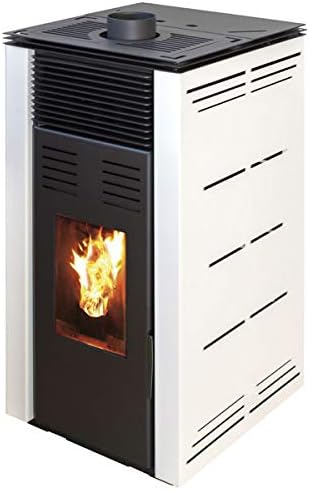 JOIMA - Pelletofen ohne Strom Natur Style Modell 8 kW (Weiß)