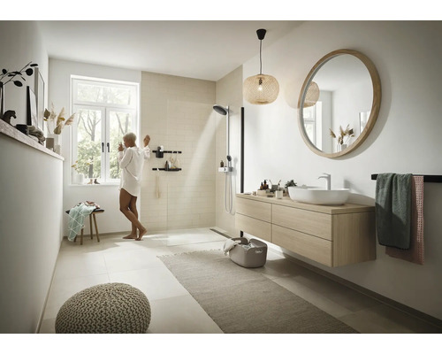 Douchekolom incl. thermostaat hansgrohe Pulsify S 260 2jet eco met ShowerTablet Select 400 wit mat 24241700