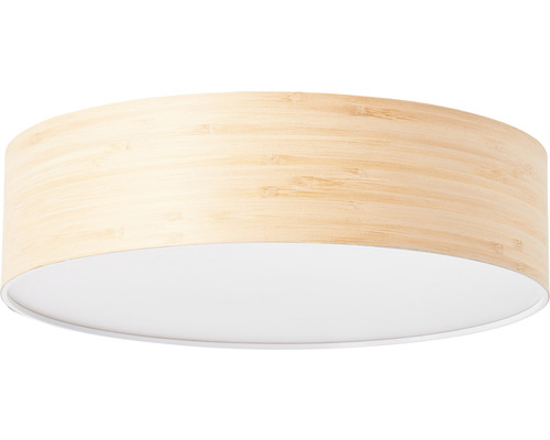 Plafondlamp, 2-lichts, Ø 38 cm, Romm, wit/bruin/naturel