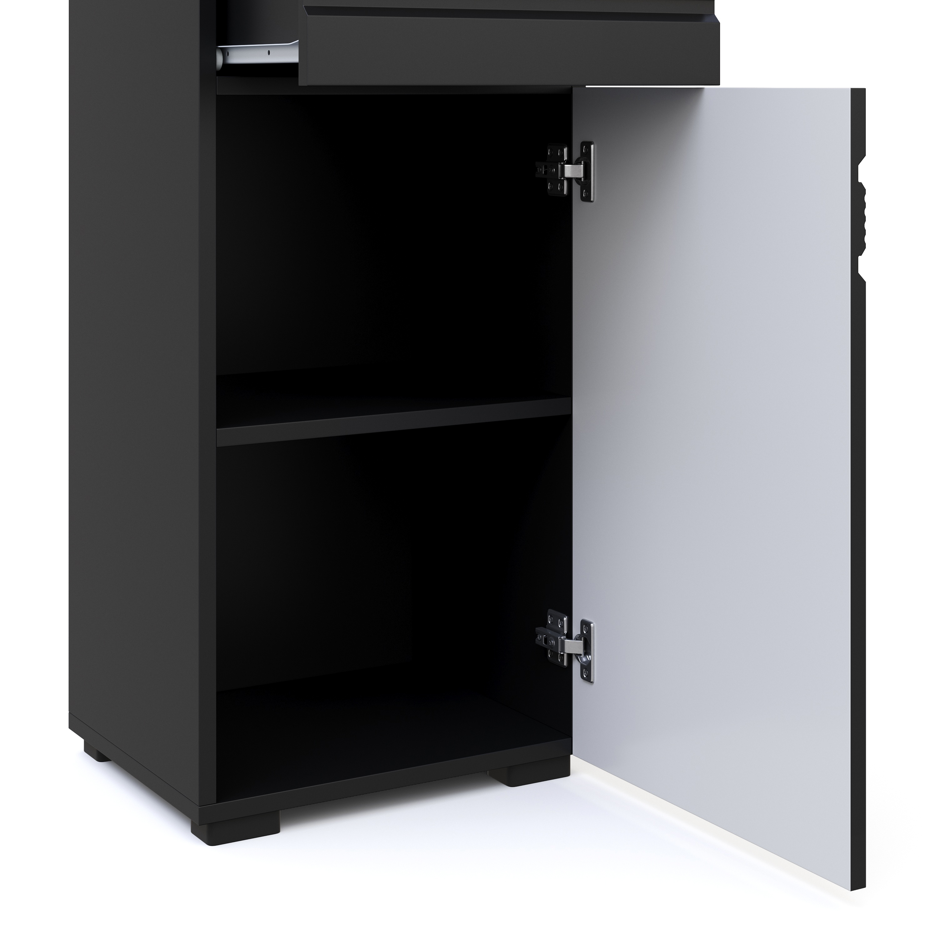 Badezimmerschrank 36 x 31 x 79 cm schwarz