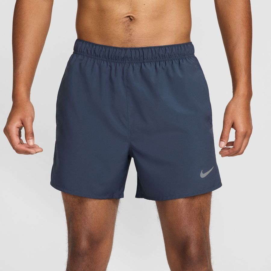 Nike Short Running Dri-FIT Challenger 5'' 2 EN 1 - Bleu/Argenté