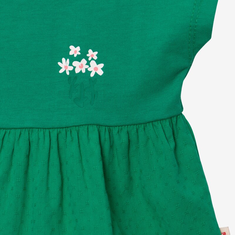 Top bébé fille bi matière vert Catimini Vert