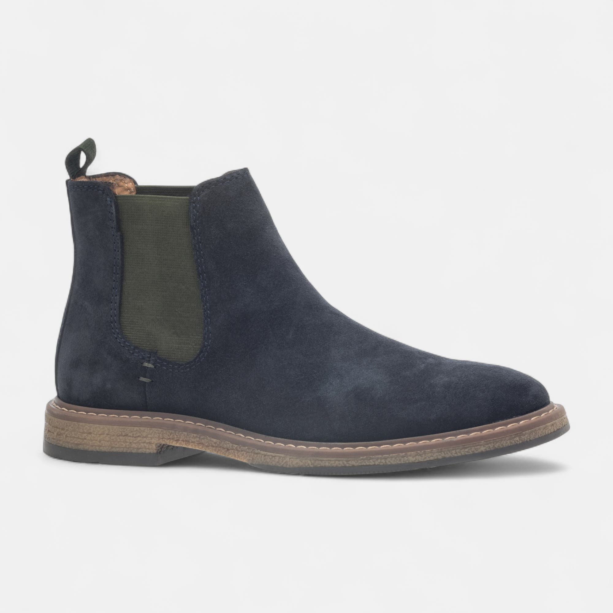 Boots chelsea Homme en cuir bleu marine