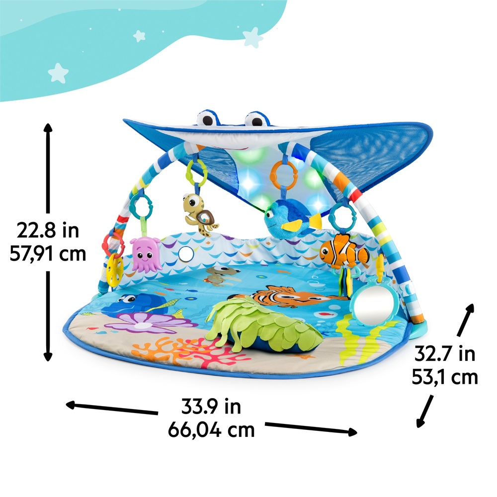 Bright Starts Findet Nemo Mr. Ray Ocean Lights Baby Gym