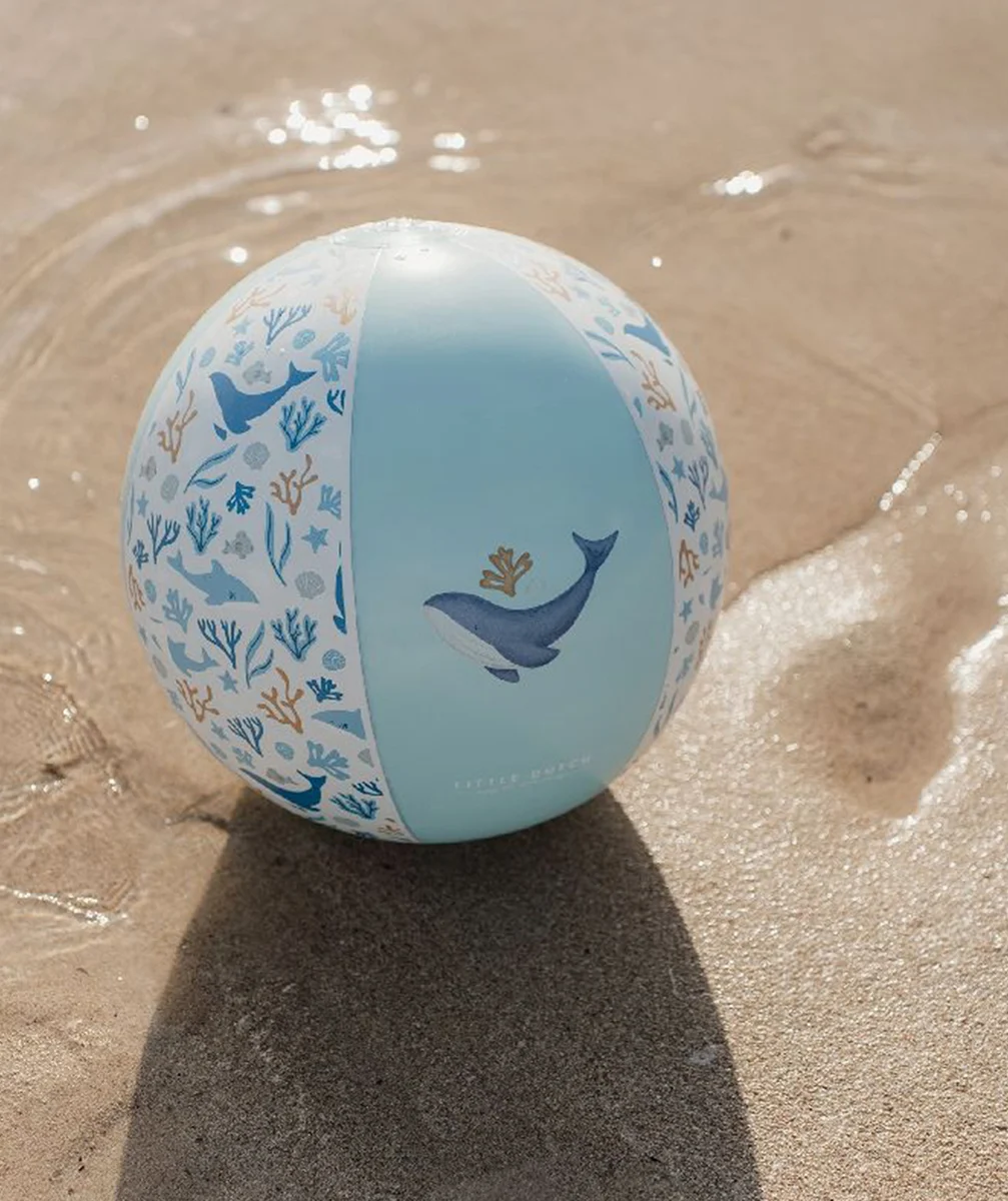LITTLE DUTCHBallon de plage Ocean Dreams bleu