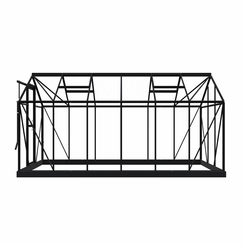 Royal Well Mary IV - Tuinkas - zwart - 241x212x425 cm - Veiligheidsglas