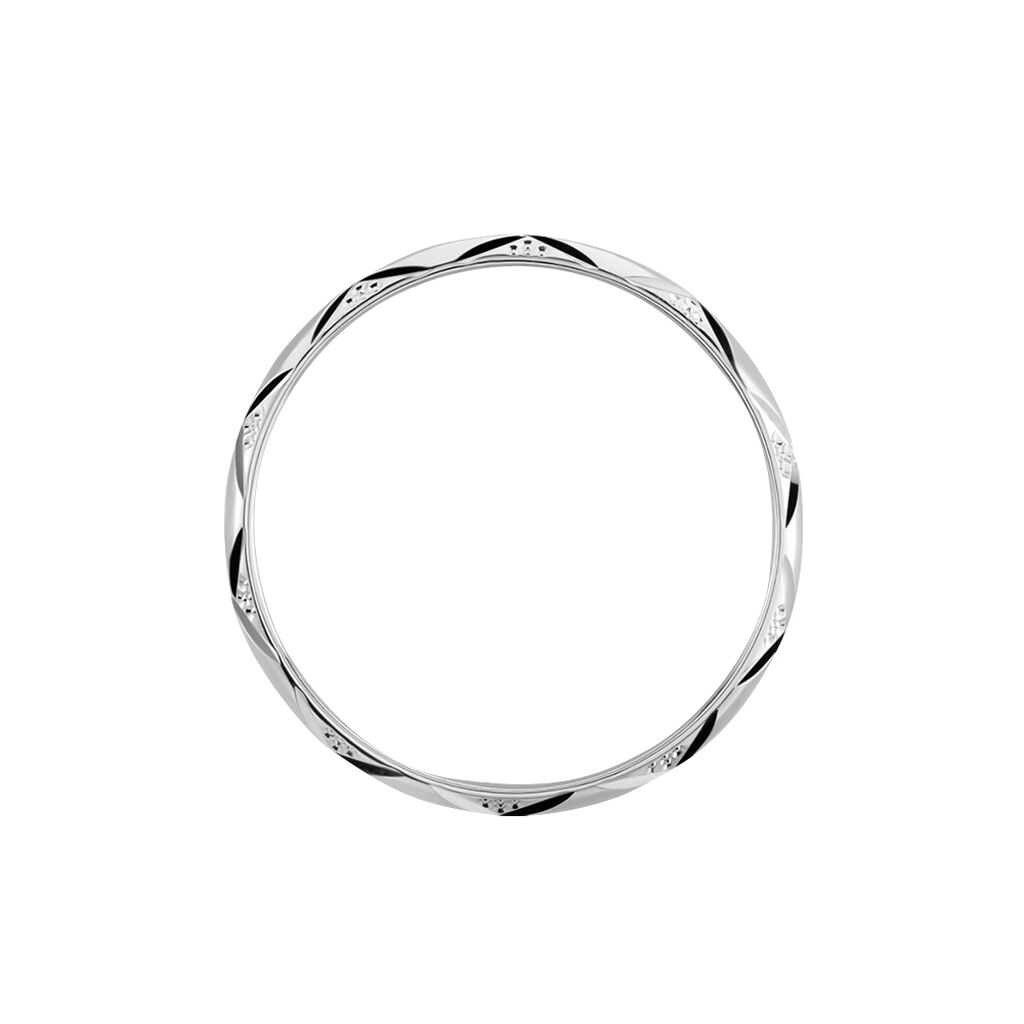 Alliance Harmonie Demi Jonc Classique Or Blanc