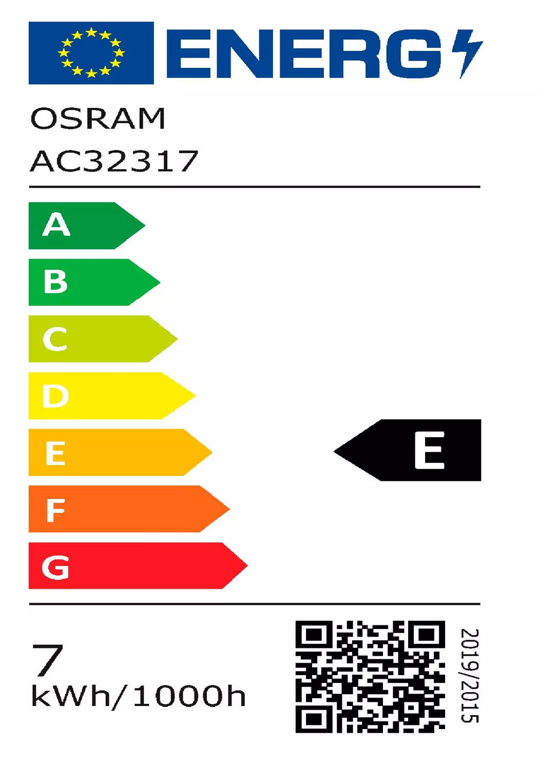 LED-Birne klar E14/ 5,5Watt/ Energie E