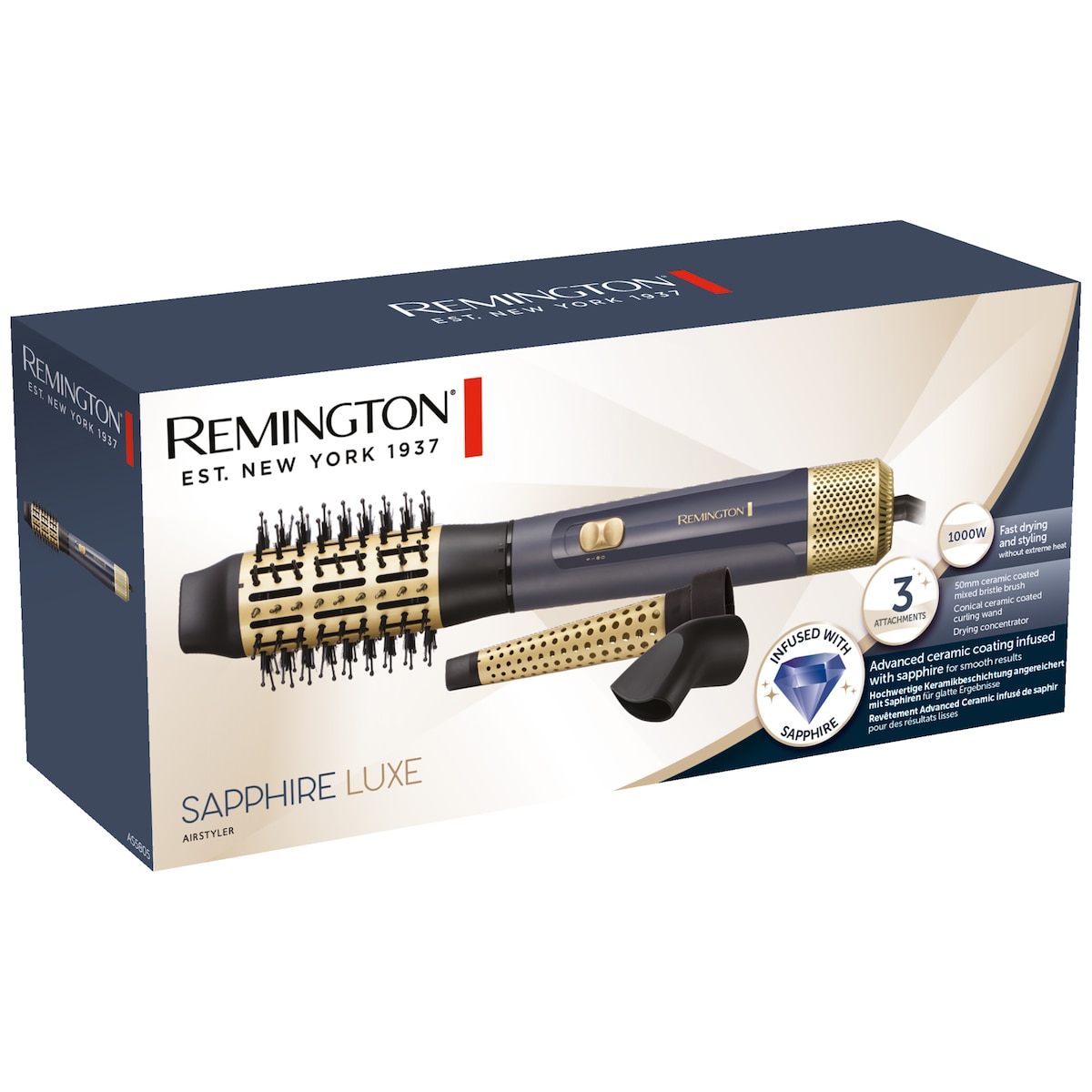 Remington Sapphire Luxe luftstyler AS5805 (blå og gull)