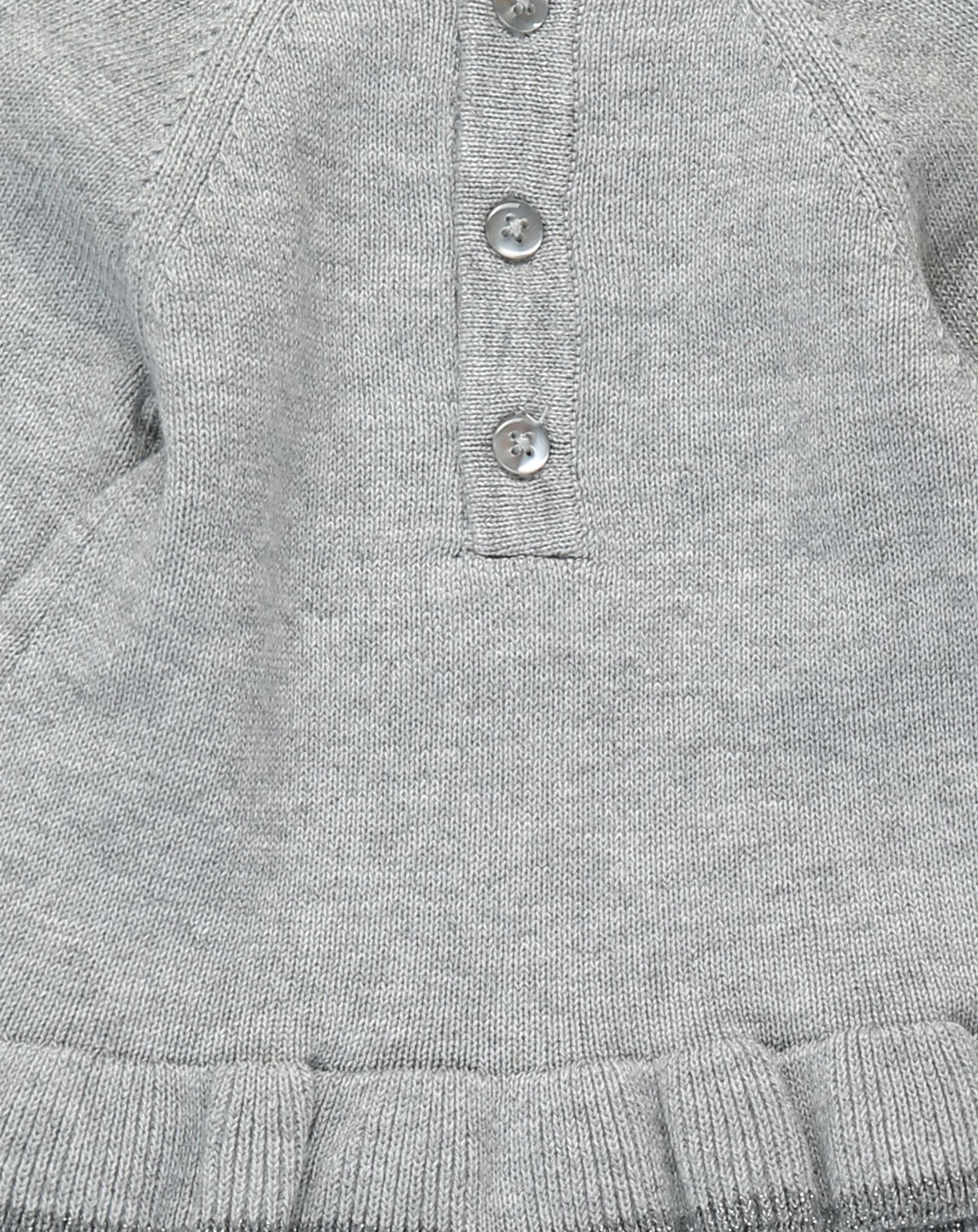 Strickpullover BUNNY 3-teilig in grau meliert