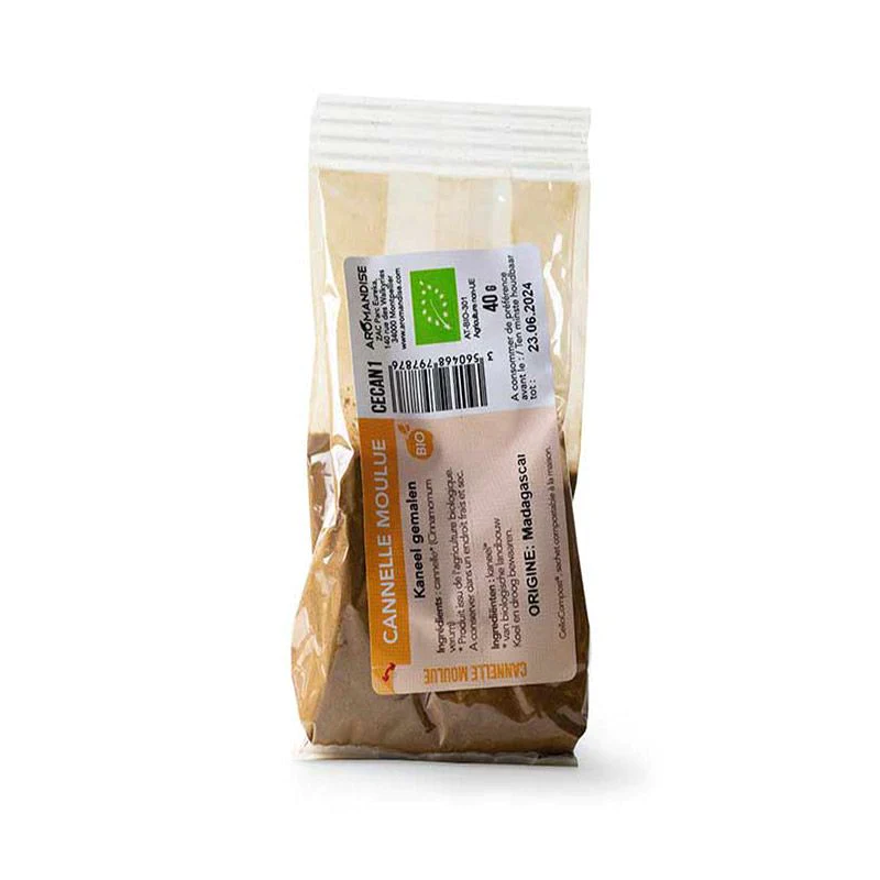 Cannelle moulue de Madagascar bio - 40 g Aromandise