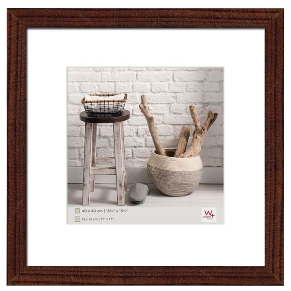 Walther Design Moldura para Quadro Home 40x40 cm Nogueira - 430781