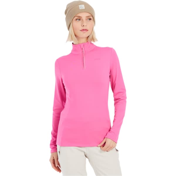 Sweat polaire PROTEST REFABRIZ 1/4 ZIP TOP W FOXY PINK