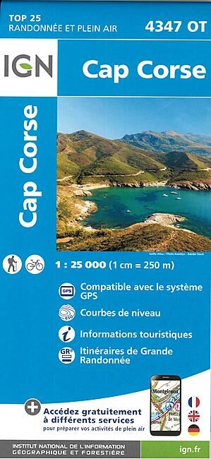 IGN - TOP25 4347OT CAP CORSE 1 25 000