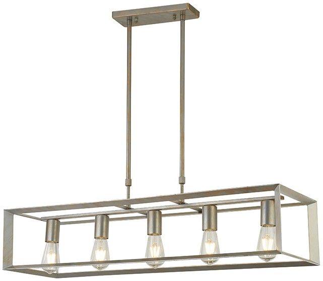 Hanglamp 2415-5SI Heaton B90 x D28 cm