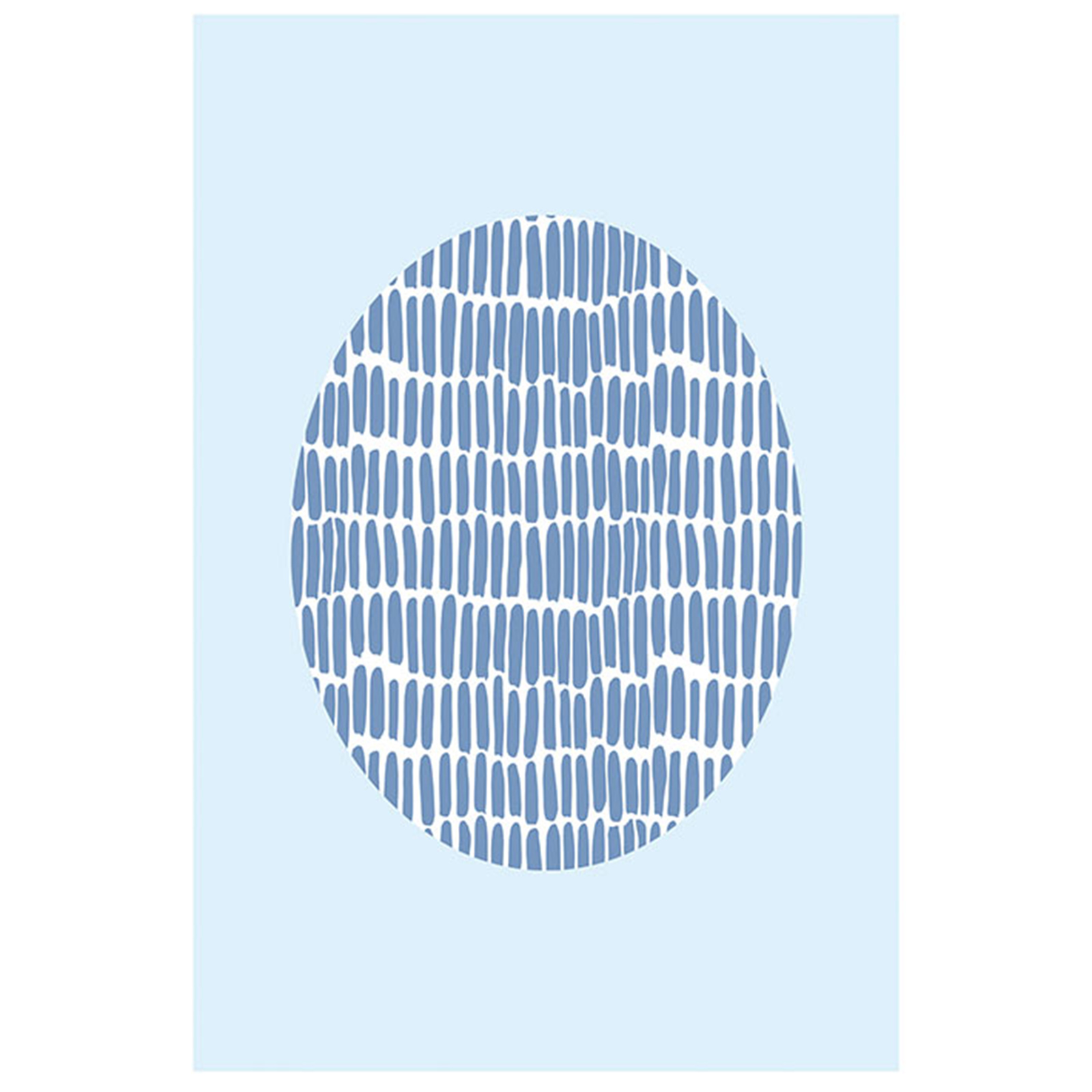 Wandbild SHELLY PATTERNS BLUE - 50x70 cm