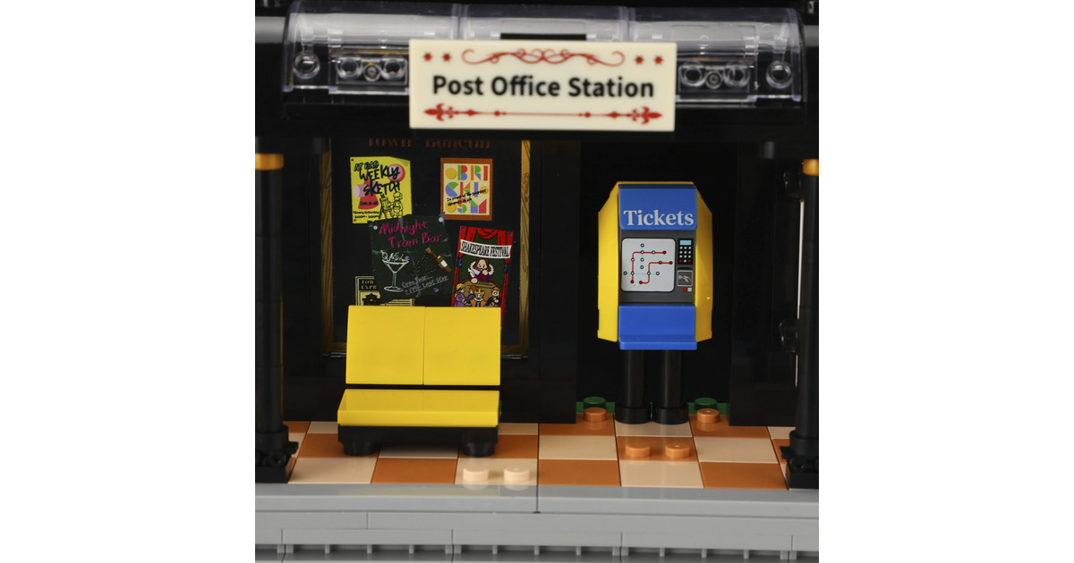 LumibricksTown Life - Heritage Tram and Station Constructiespeelgoed  (L9084)