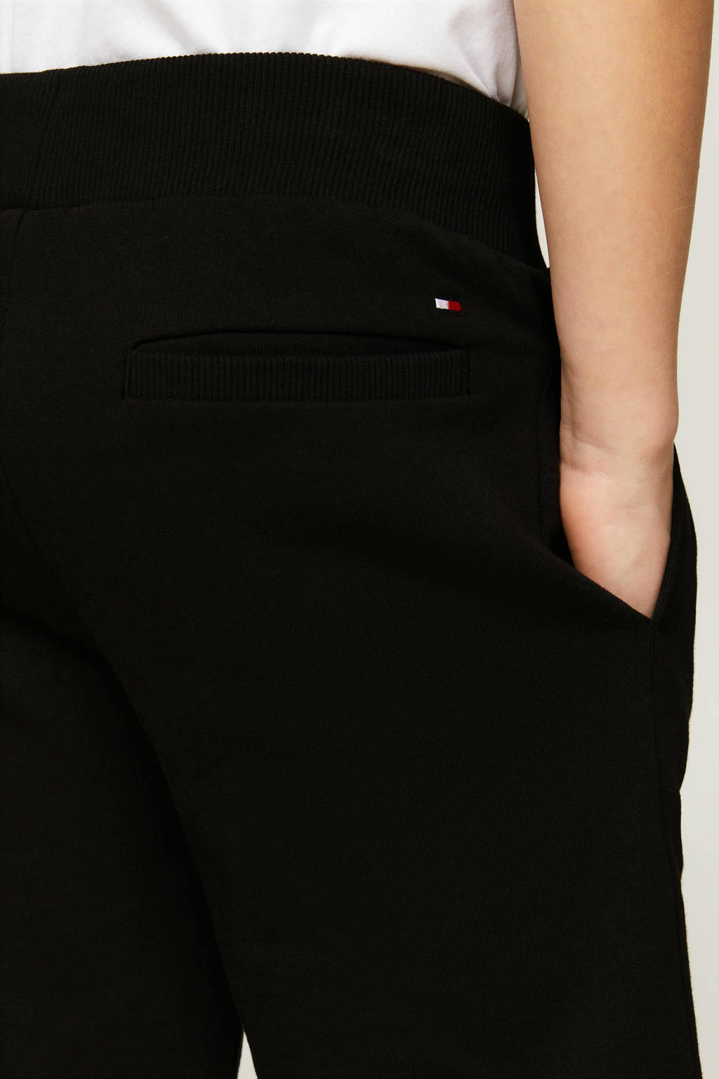 Tommy Hilfiger regular fit sweatshort zwart