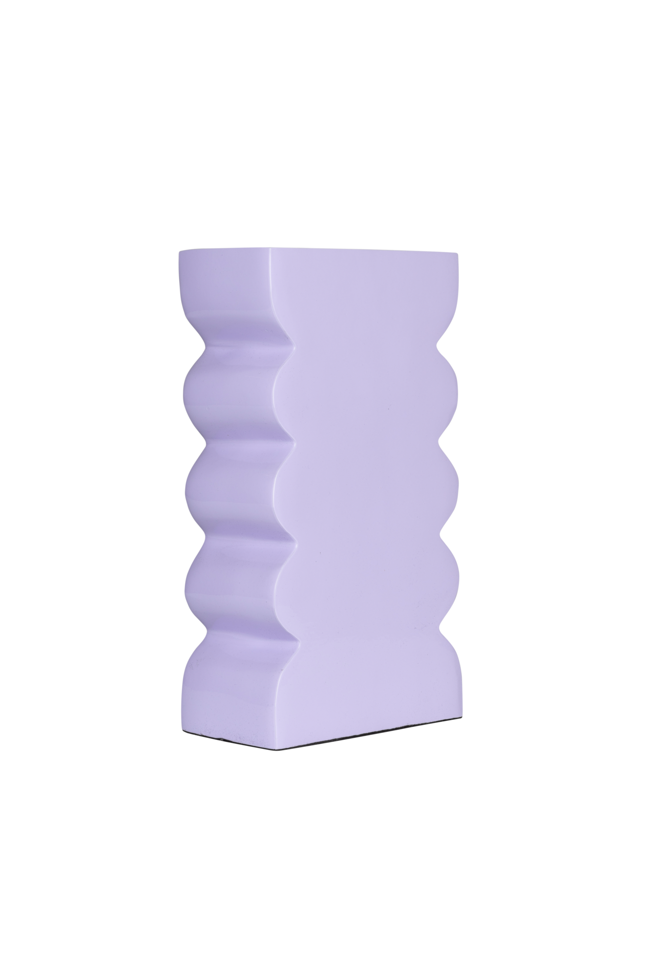 VASE CURVES L SHINY LILAC