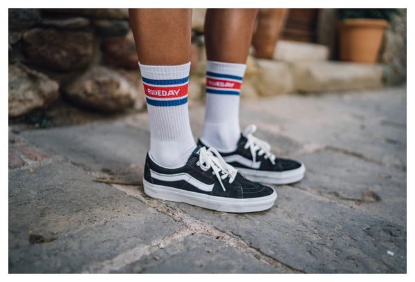 Chaussettes Çois Rideday Retro Crew Blanc