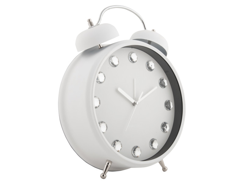 Alarm Clock Glam Diamonds XL KA6019BK Black