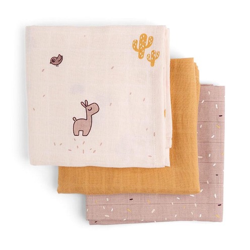Lot de 3 langes GOTS Lalee Rose - DONE BY DEER