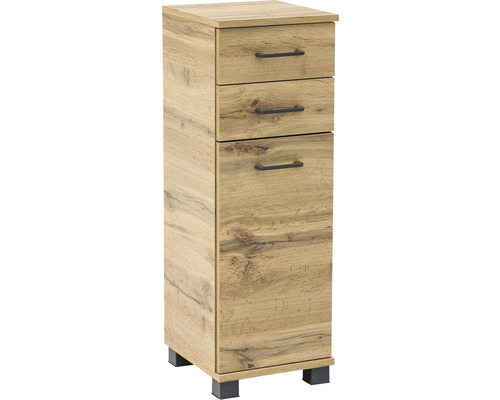 Onderkast van Möbelpartner Nora, afmetingen (B x H x D): 30,3 x 88,6 x 32,6 cm, eiken landelijke stijl