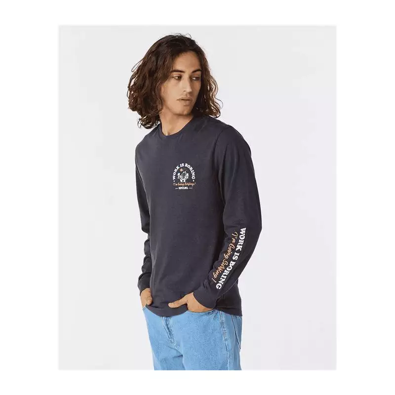 Teeshirt RIPCURL Shaper Ls Tee Washed Black
