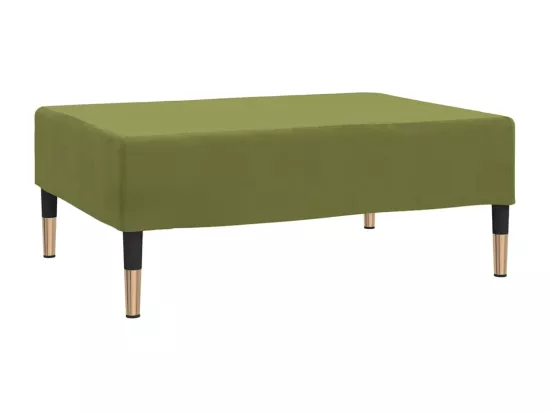 Repose-pied Vert clair 78x56x32 cm Velours