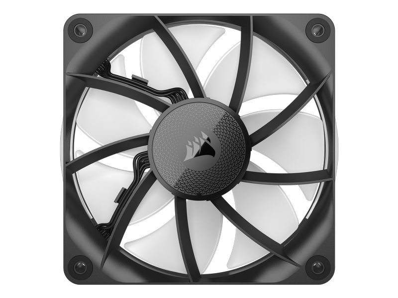 Corsair PC-Lüfter iCUE LINK RX120 RGB Schwarz, 3er Starter- Leistungsfähige RGB PWM-Lüfter mit hochwertiger Flüssigkristallpolymer-Konstruktion und CORSAIR AirGuide-Technologie