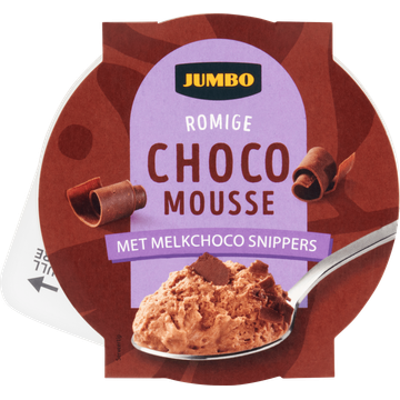 Jumbo Romige Chocomousse met Melkchoco Snippers 75 g