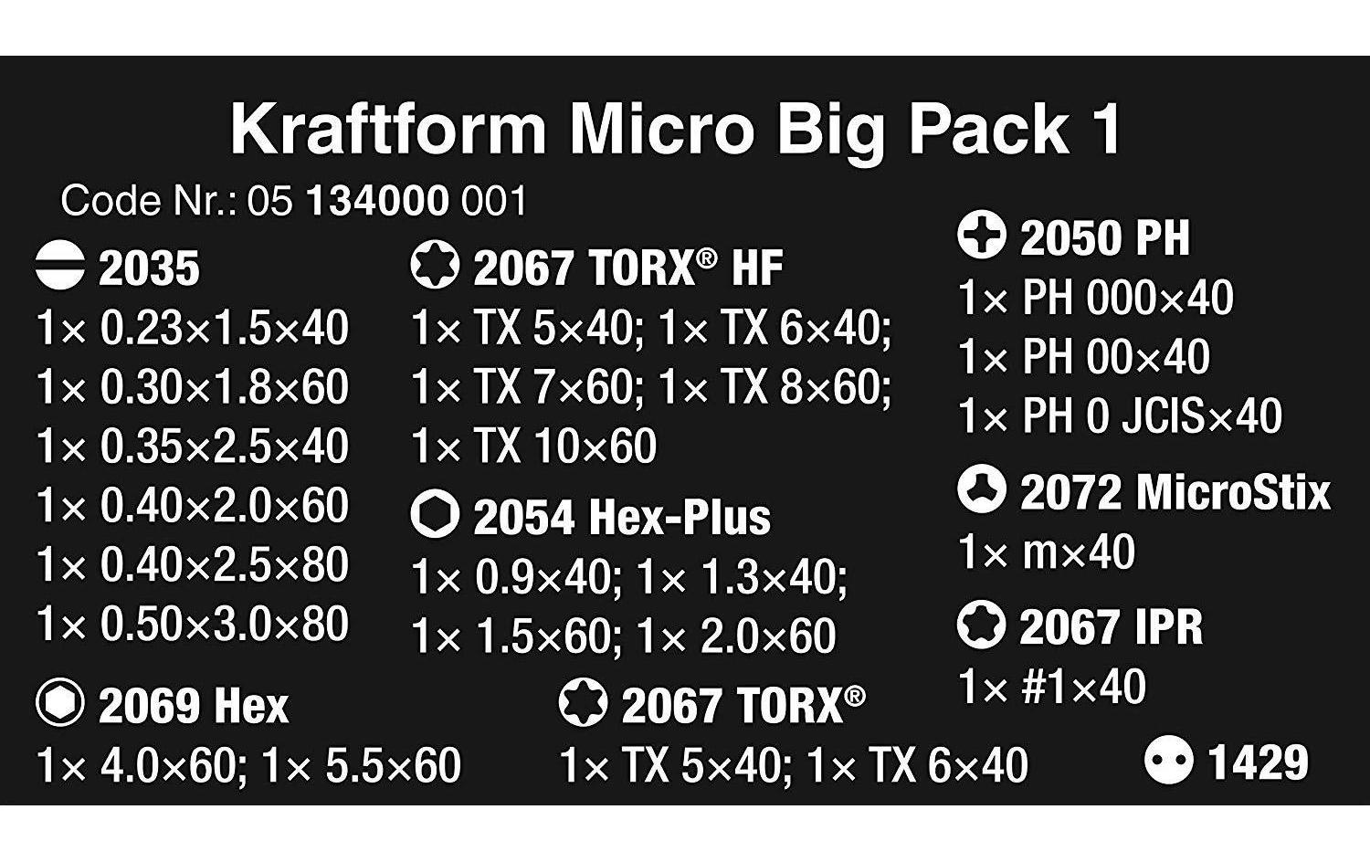 Kraftform Micro Big Pack 1, 25-teiligKraftform Micro - Der Elektronikerschraubenzieher
