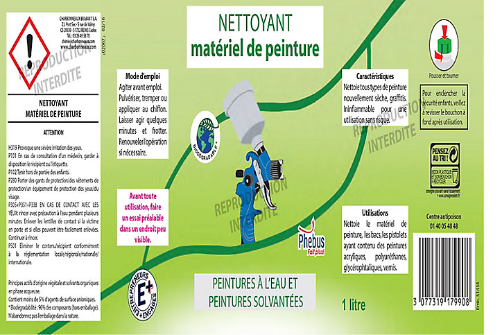 Nettoyant matériel de peinture 1 litre
