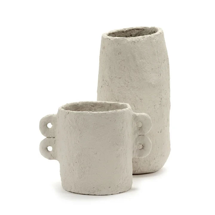 Serax - Earth Blumentopf, Ø 18 x H 18 cm, beige