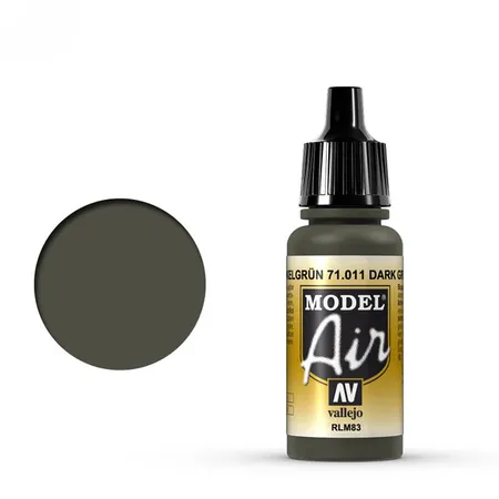 Vallejo Model Air 771011 - Dunkelgrün, RLM 83, 17 ml