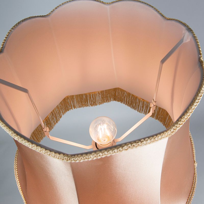 Retro vloerlamp messing met Granny kap goud 45 cm - Kaso