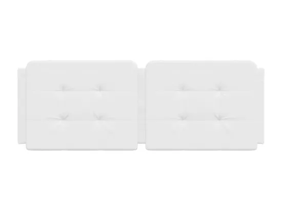 Coussin de tête de lit blanc 140 cm similicuir