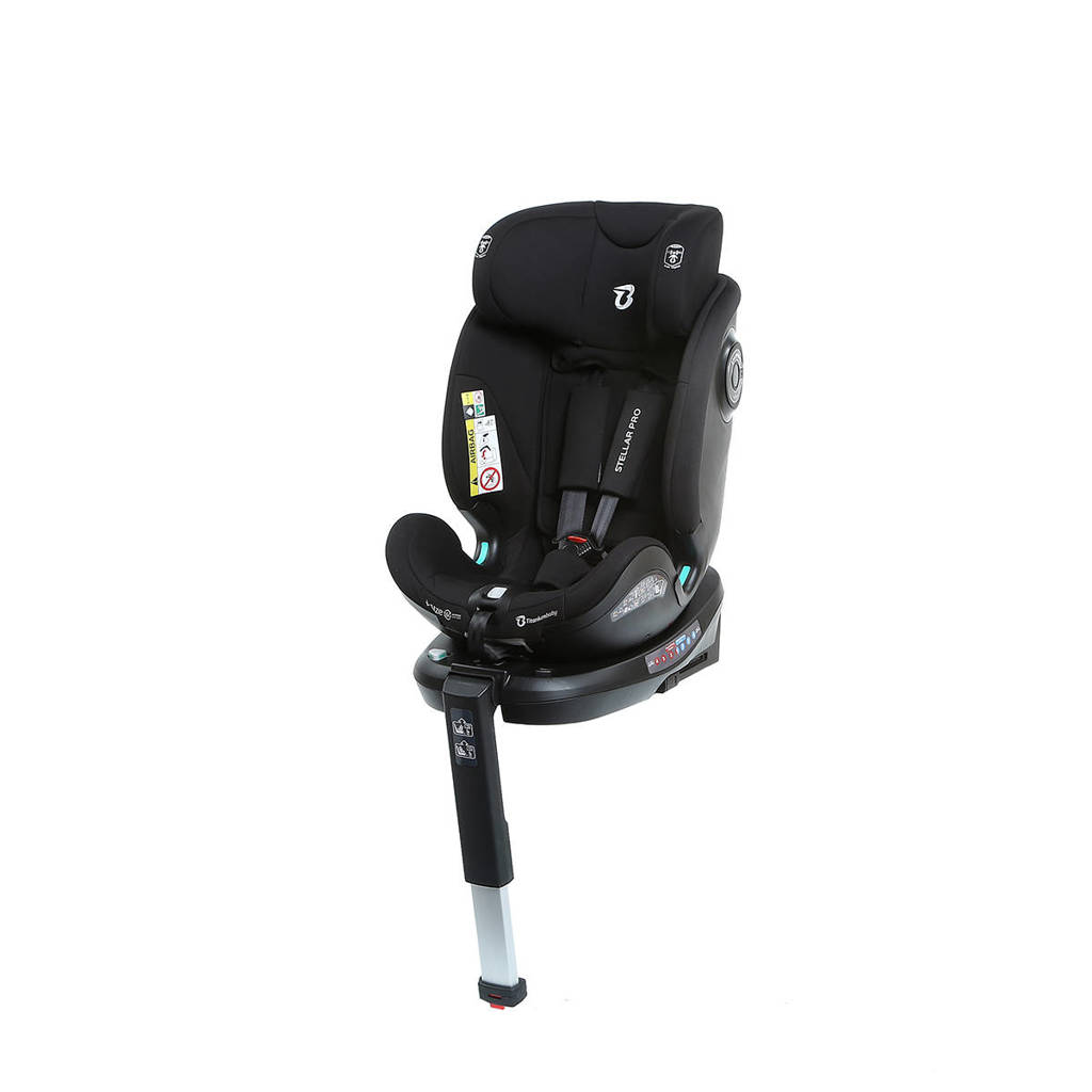 Top autostoel die vanaf de geboorte tot 12 jaar meegaatAutostoel Stellar Pro I-size Black